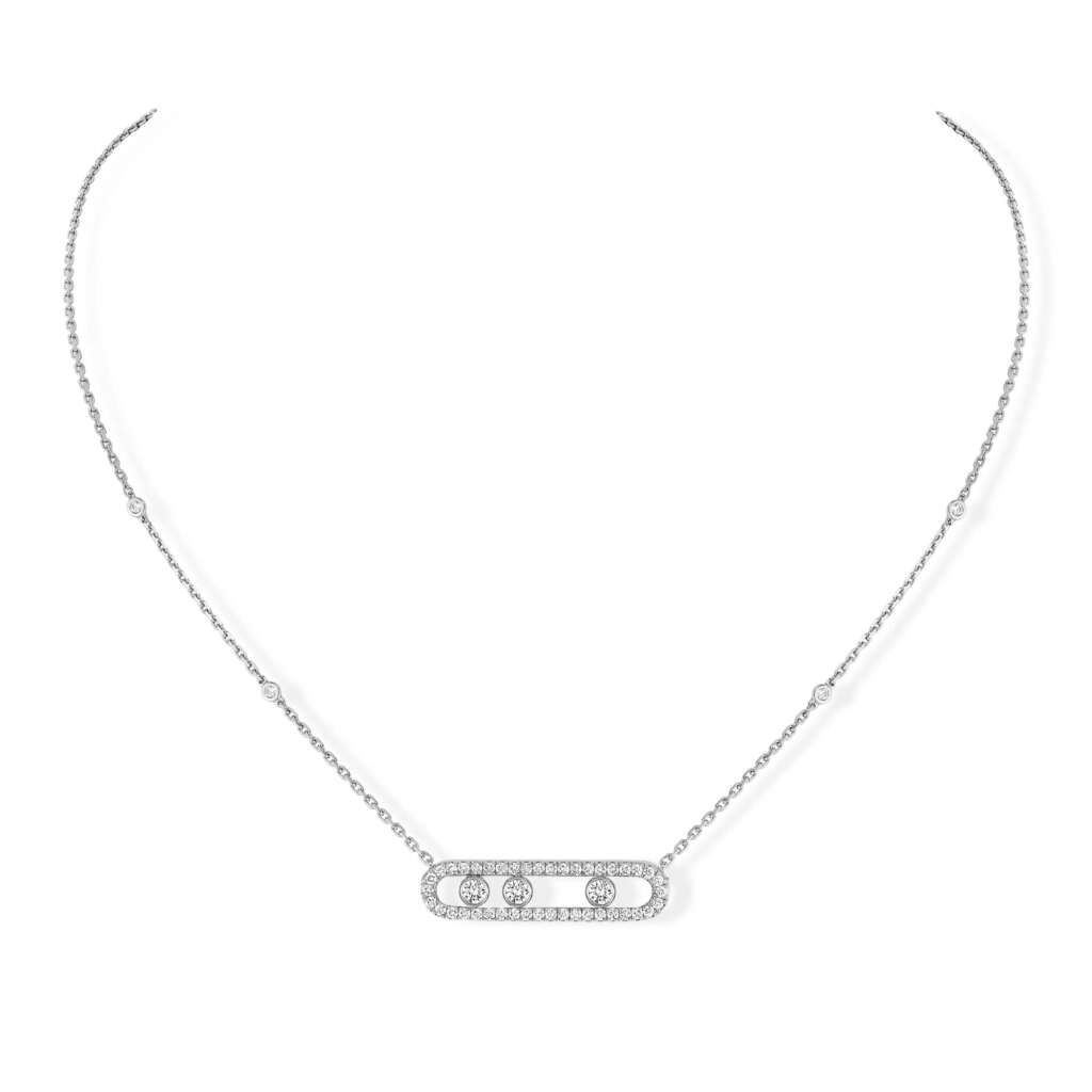 WHITE GOLD MOVE DIAMOND NECKLACE