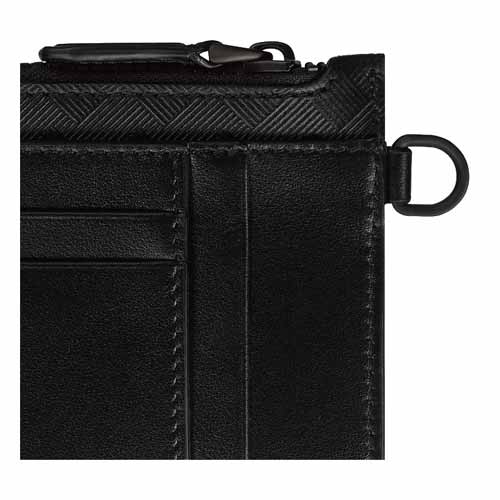 Montblanc Card Holder 8cc with Zip in Extreme Leather Black - Image 4