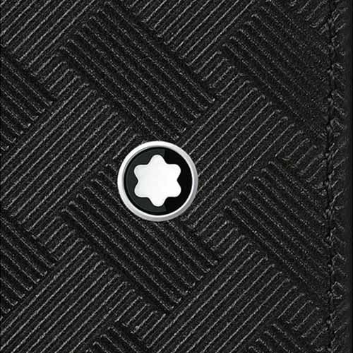 Montblanc Card Holder 8cc with Zip in Extreme Leather Black - Image 5