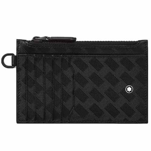 Montblanc Card Holder 8cc with Zip in Extreme Leather Black