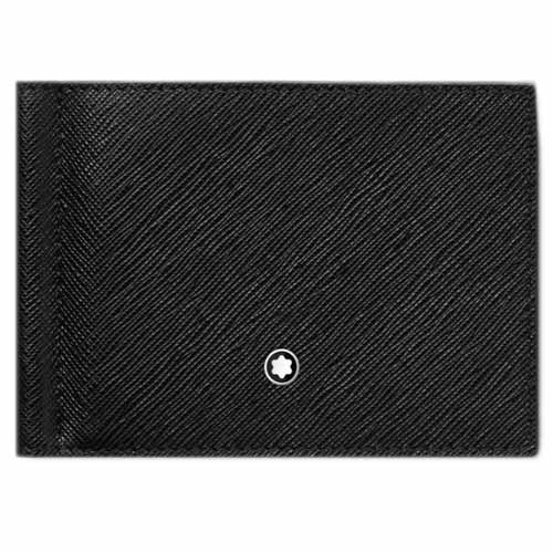 Montblanc Wallet 6cc with Money Clip in Sartorial Leather Black