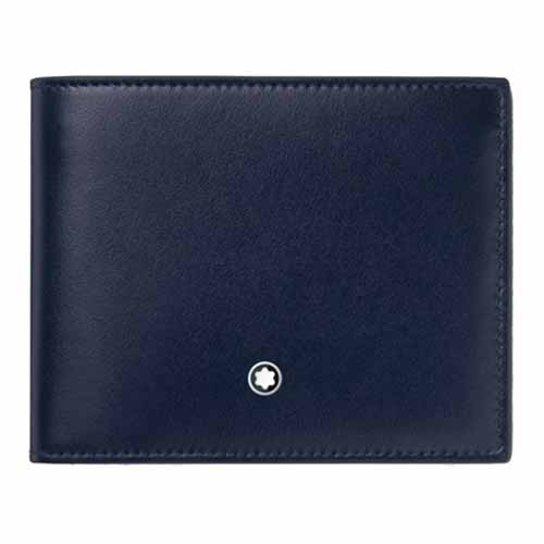Montblanc 6cc Meisterstück Wallet in Ink Blue