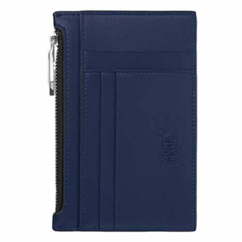 Montblanc Meisterstuck 8cc card holder with zipped pocket Blue - Image 2