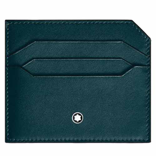 Montblanc 6cc Soft Card Holder Prussian Blue
