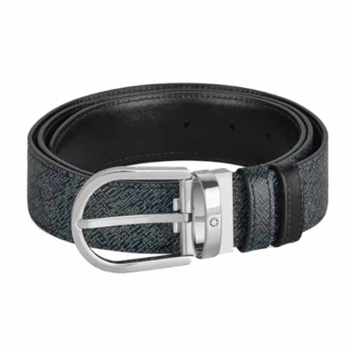 Montblanc Horseshoe 35 mm Reversible Belt in Sartorial Leather