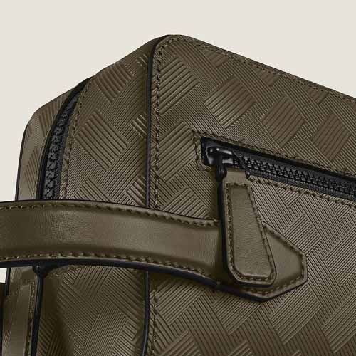 Montblanc Wash Bag in Extreme Leather khaki - Image 3