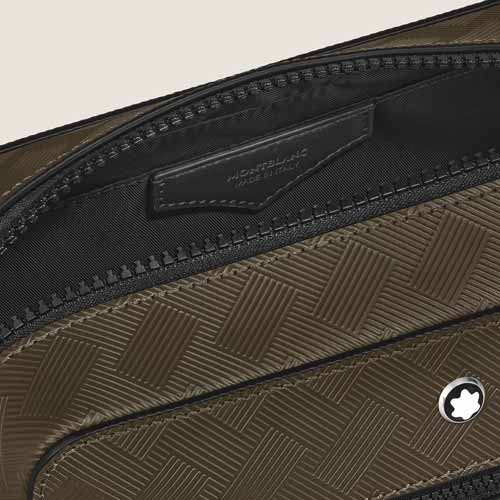 Montblanc Wash Bag in Extreme Leather khaki - Image 4