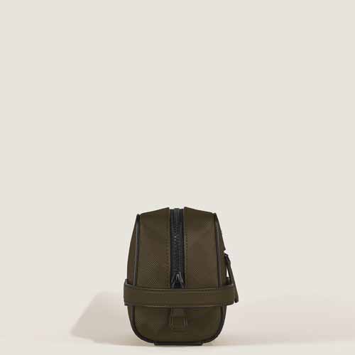 Montblanc Wash Bag in Extreme Leather khaki - Image 5