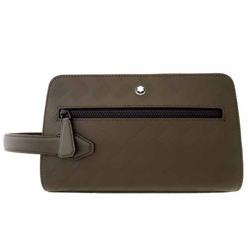 Montblanc Wash Bag in Extreme Leather khaki