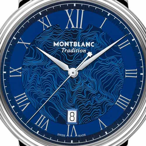 Montblanc Tradition Automatic Date 40 mm Blue - Image 5